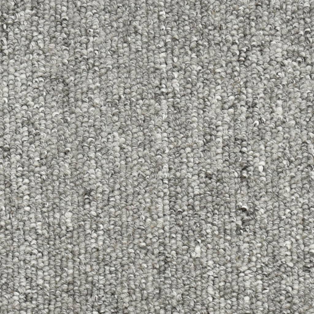 Stufenmatten 15 Stk. 56x17x3 cm Hellgrau Halbrund