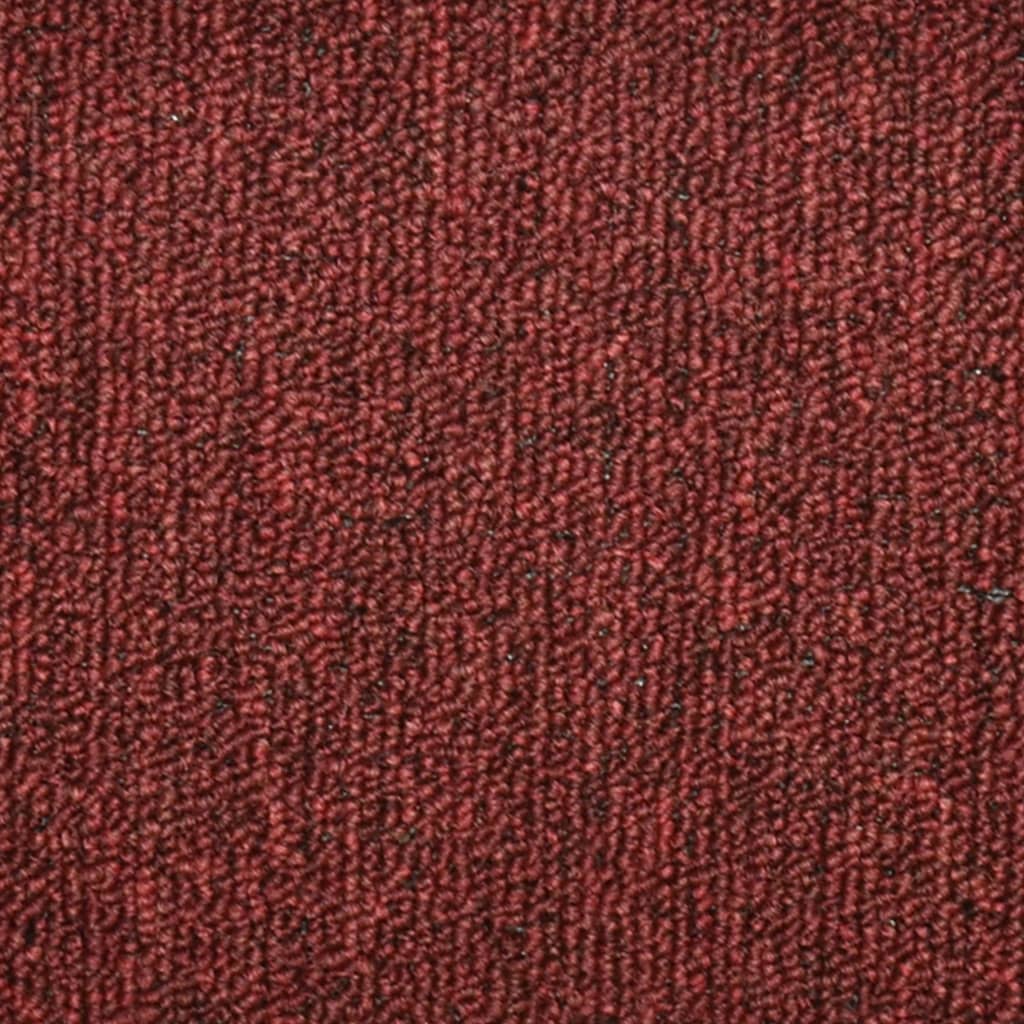 Stufenmatten 15 Stk. 56x17x3 cm Bordeaux Halbrund