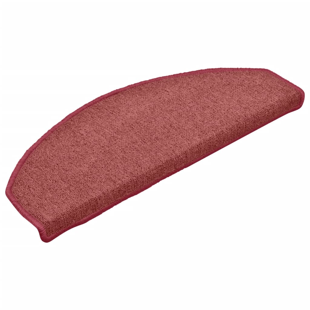 Stufenmatten 15 Stk. 65x24x4 cm Bordeaux Halbrund Groß