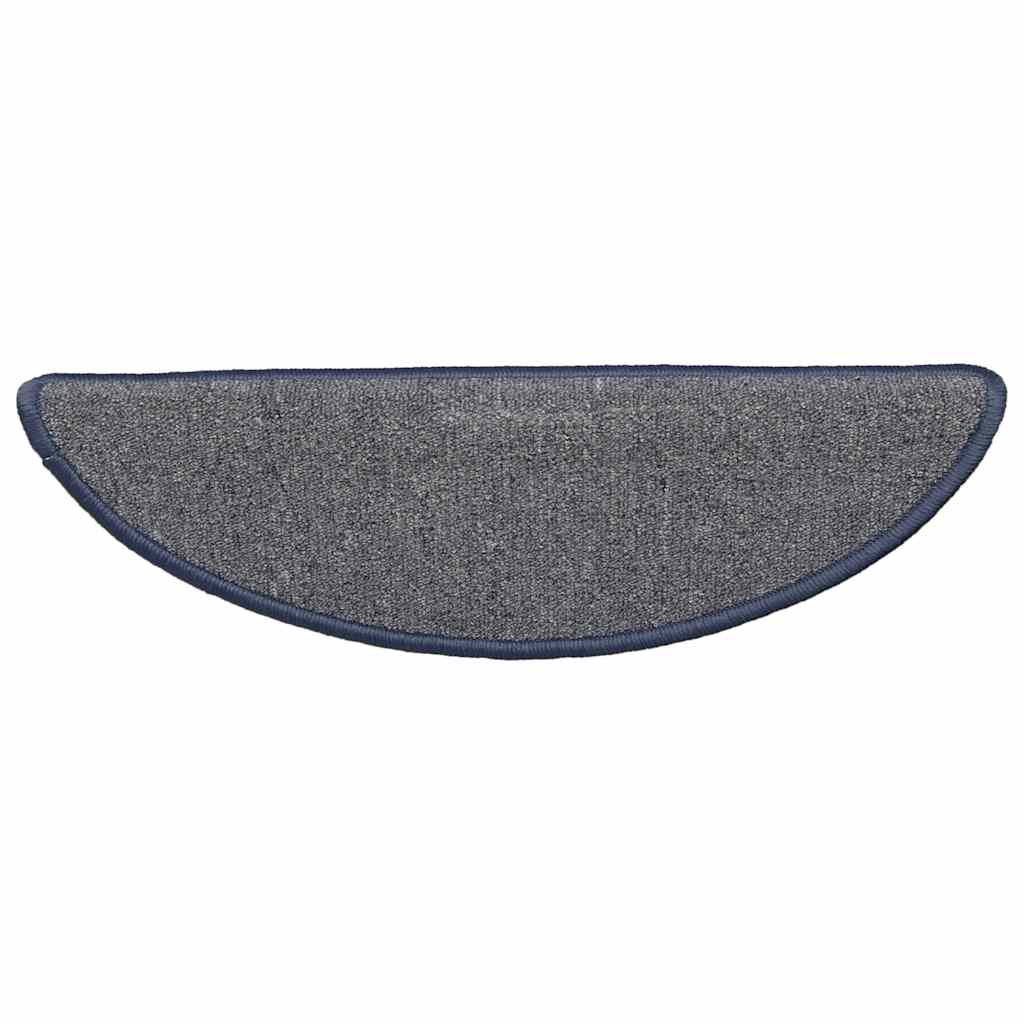 Stufenmatten 15 Stk. 56x17x3 cm Hellgrau und Blau Halbrund