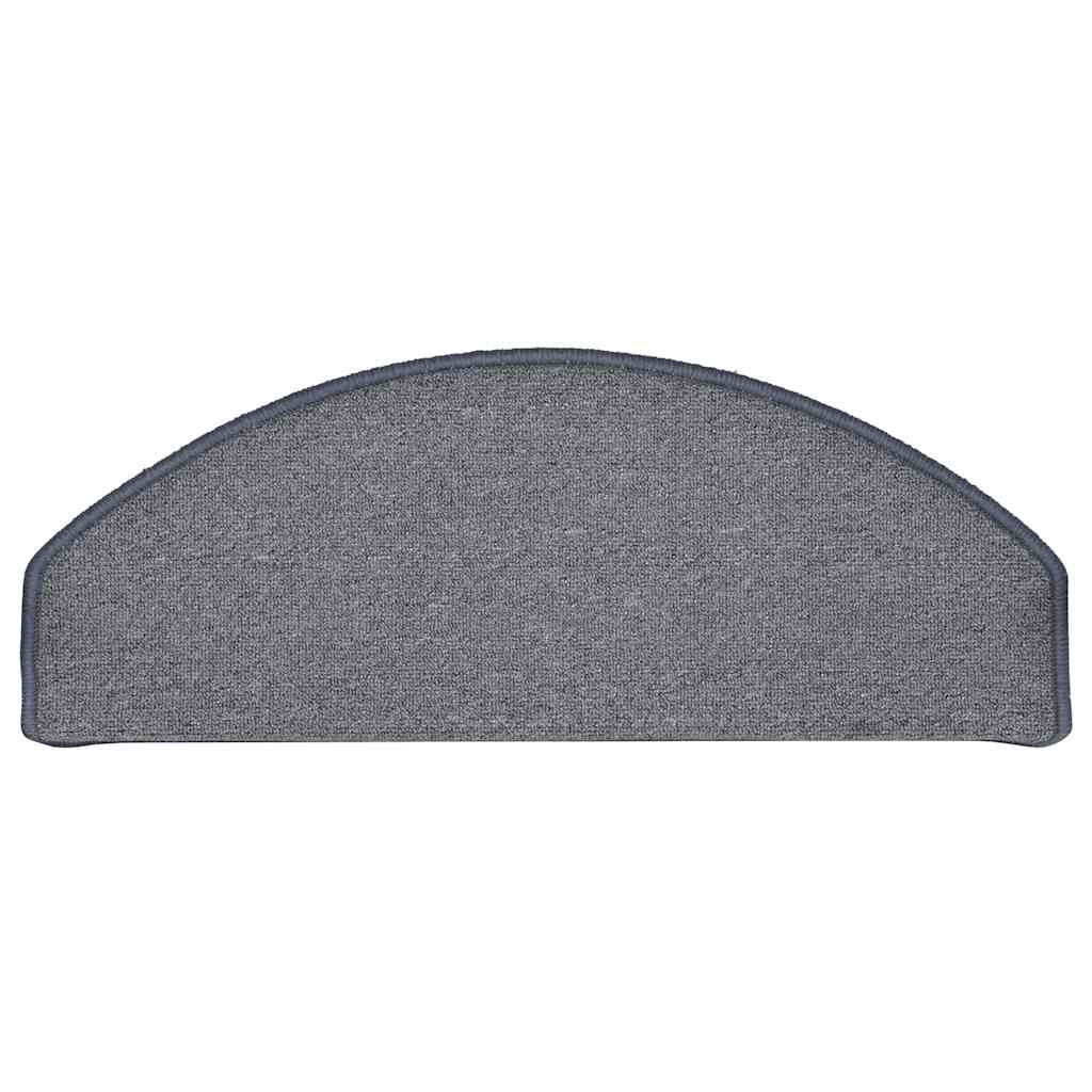 Stufenmatten 15 Stk. 65x24x4 cm Hellgrau und Blau Halbrund Groß