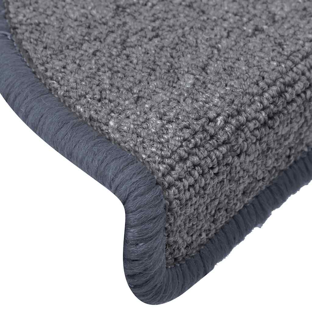 Stufenmatten 15 Stk. 65x24x4 cm Hellgrau und Blau Halbrund Groß
