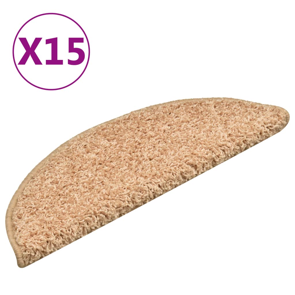Stufenmatten 15 Stk. 56x17x3 cm Gold Halbrund