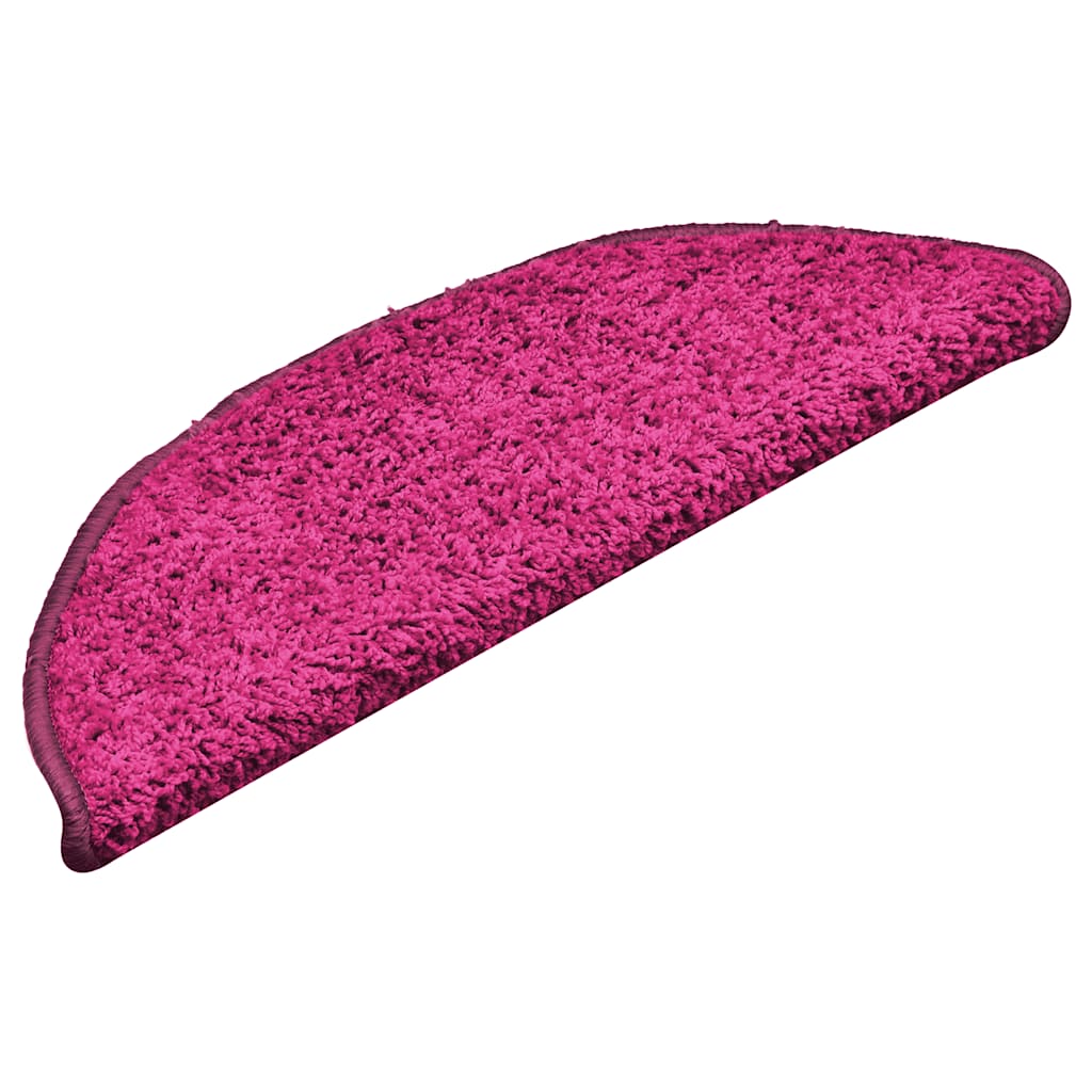Stufenmatten 15 Stk. 56x17x3 cm Rosa Halbrund