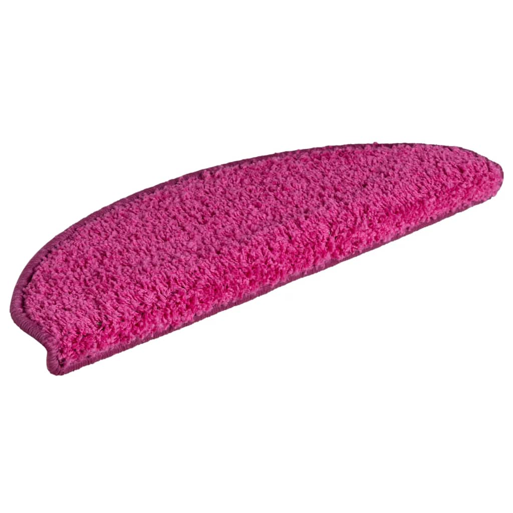 Stufenmatten 15 Stk. 65x21x4 cm Rosa Halbrund Groß