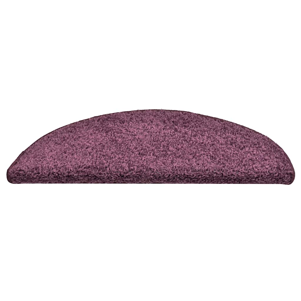 Stufenmatten 15 Stk. 56x17x3 cm Dunkelviolett Halbrund