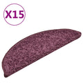 Stufenmatten 15 Stk. 56x17x3 cm Dunkelviolett Halbrund