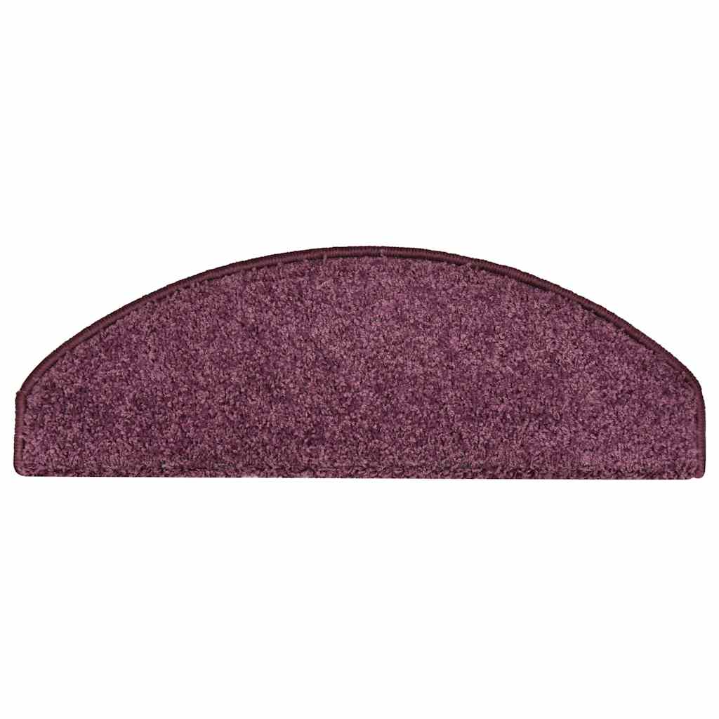 Stufenmatten 15 Stk. 65x21x4 cm Dunkelviolett Halbrund Groß