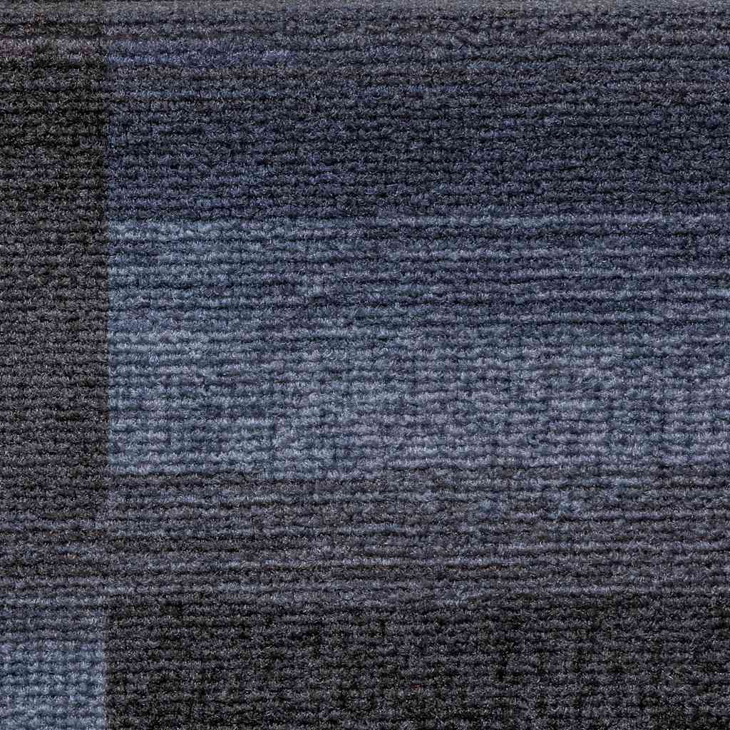 Treppenmatten Selbstklebend 15 Stk. Schwarz und Grau 65x21x4 cm