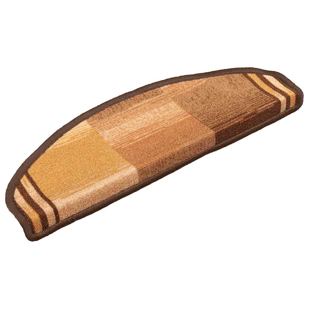 Treppenmatten Selbstklebend 15 Stk. Braun 65x21x4 cm