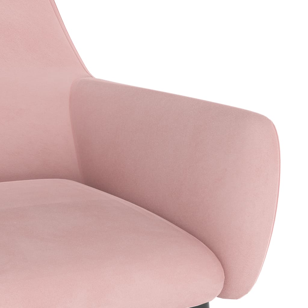 Esszimmerstühle 2 Stk. Rosa Samt