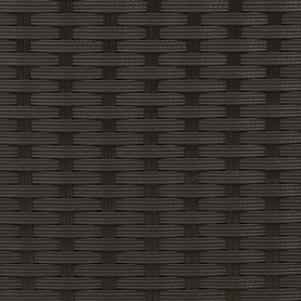 Stapelbare Gartenstühle 4 Stk. Poly Rattan Schwarz