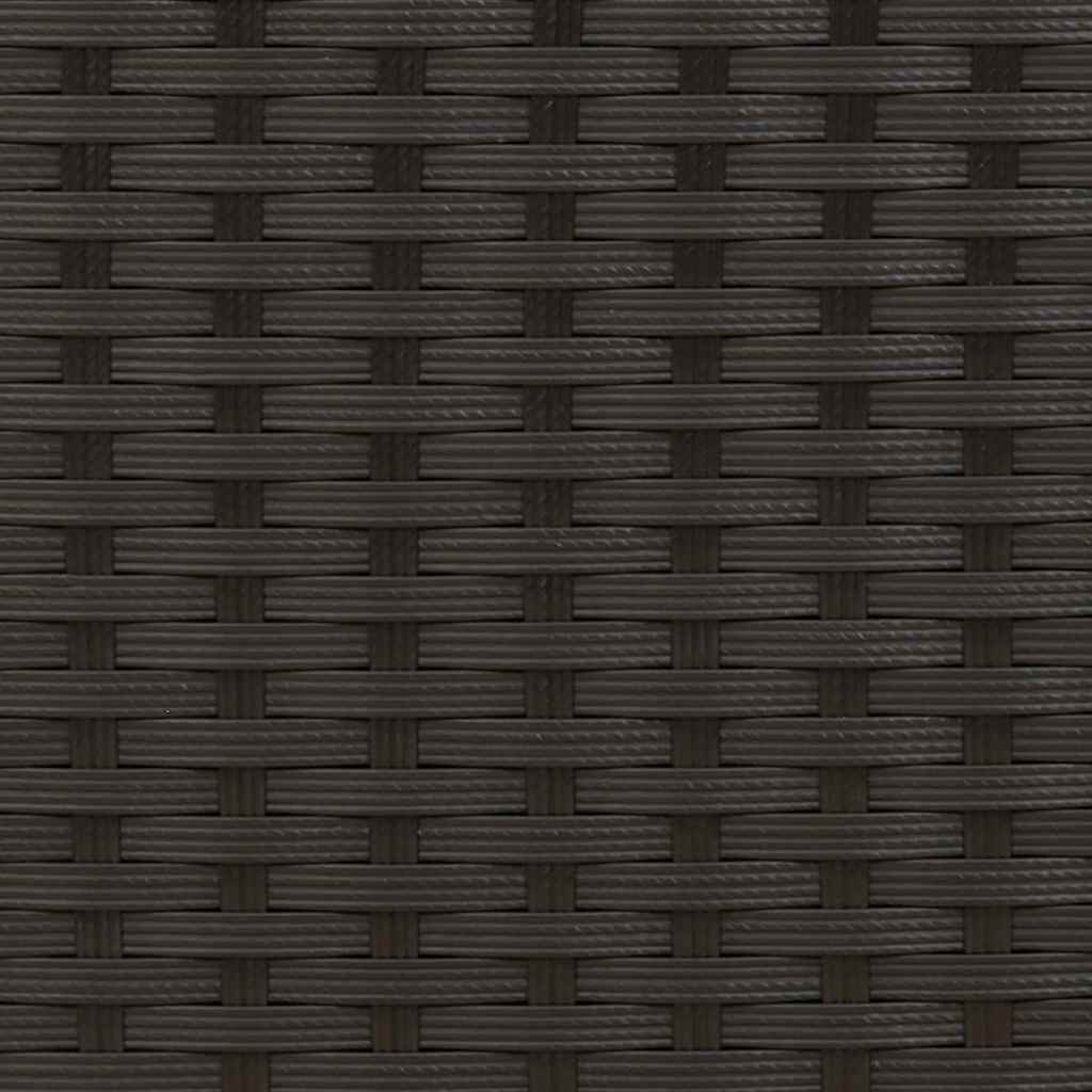 Stapelbare Gartenstühle 6 Stk. Poly Rattan Schwarz