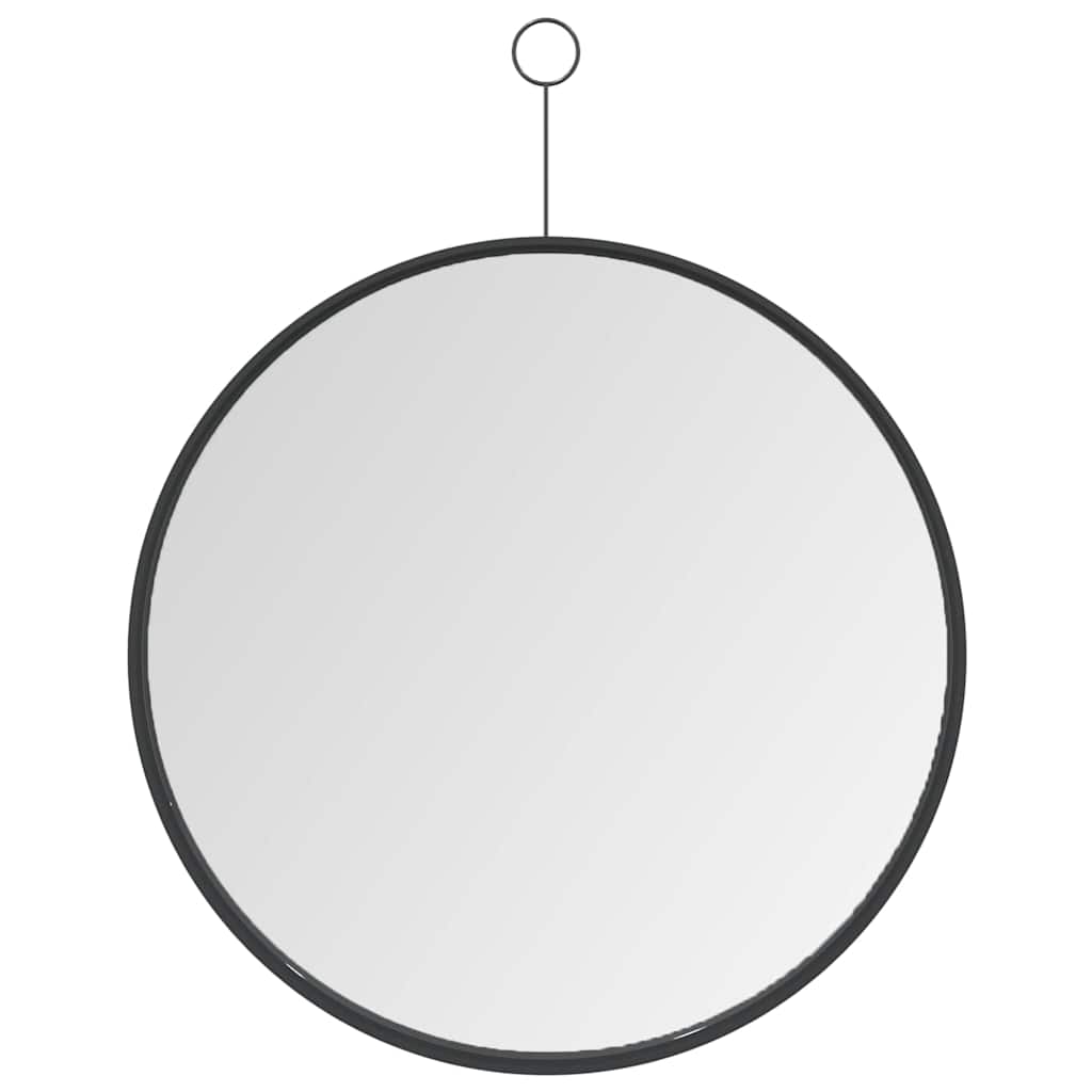 Hängespiegel mit Haken Schwarz 40 cm