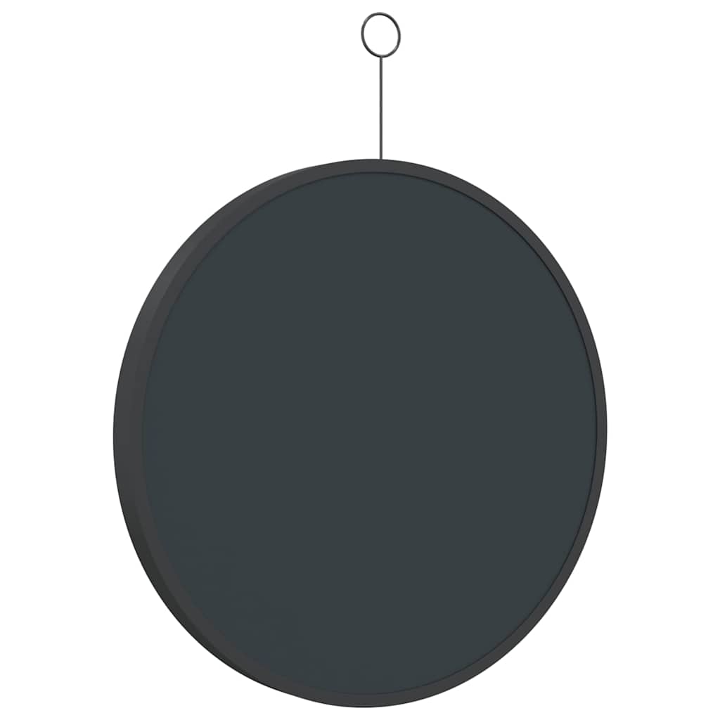 Hängespiegel mit Haken Schwarz 40 cm