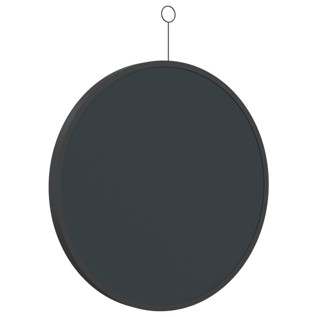 Hängespiegel mit Haken Schwarz 50 cm