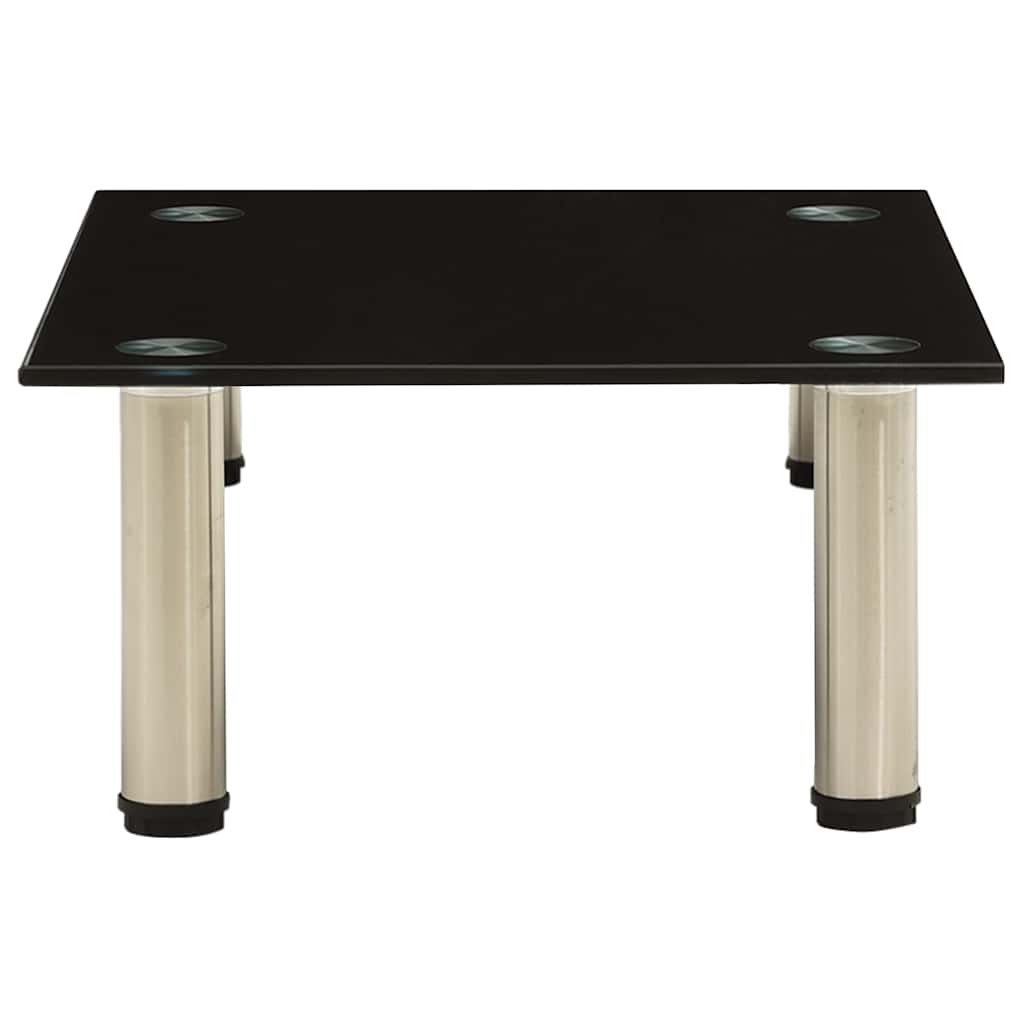 TV-Tisch 40x35x17 cm Schwarz Hartglas