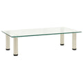 TV-Tisch 60x35x17 cm Transparentes Hartglas