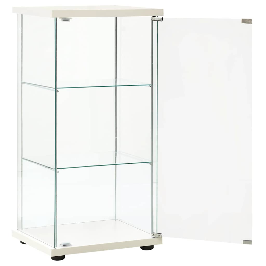Vitrine Hartglas Weiß