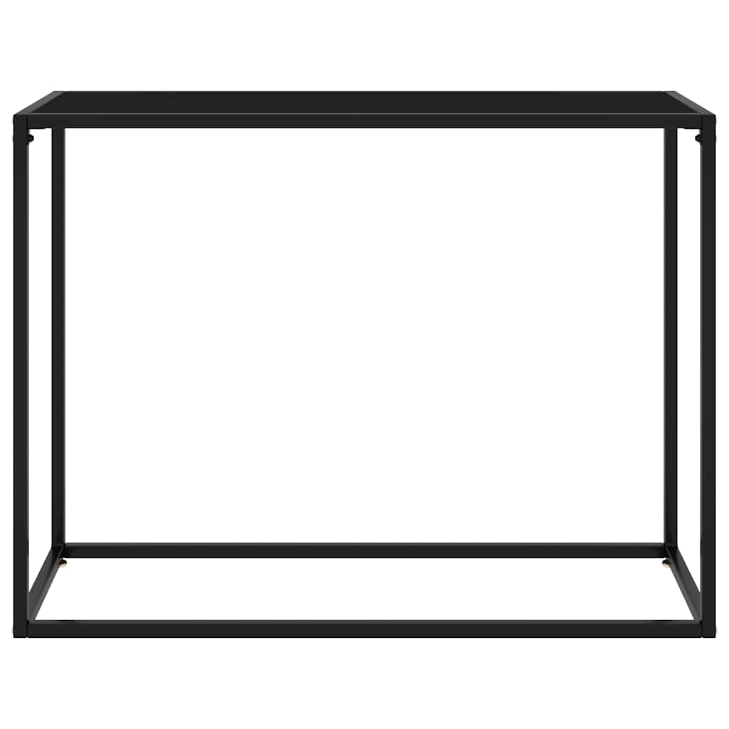 Konsolentisch Schwarz 100x35x75 cm Hartglas