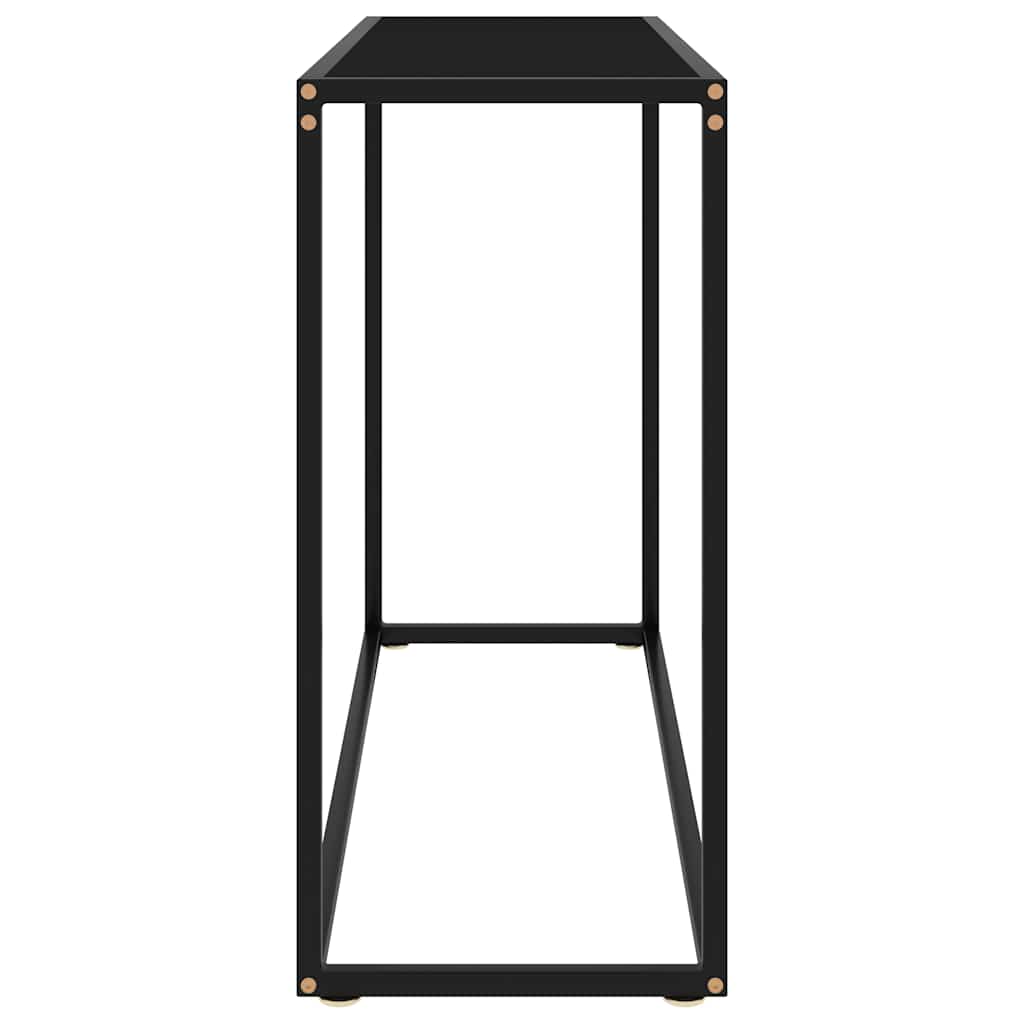 Konsolentisch Schwarz 100x35x75 cm Hartglas