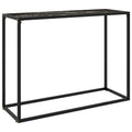 Konsolentisch Schwarz 100x35x75 cm Hartglas
