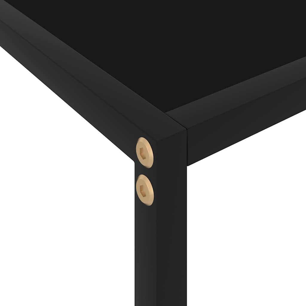 Konsolentisch Schwarz 120x35x75 cm Hartglas