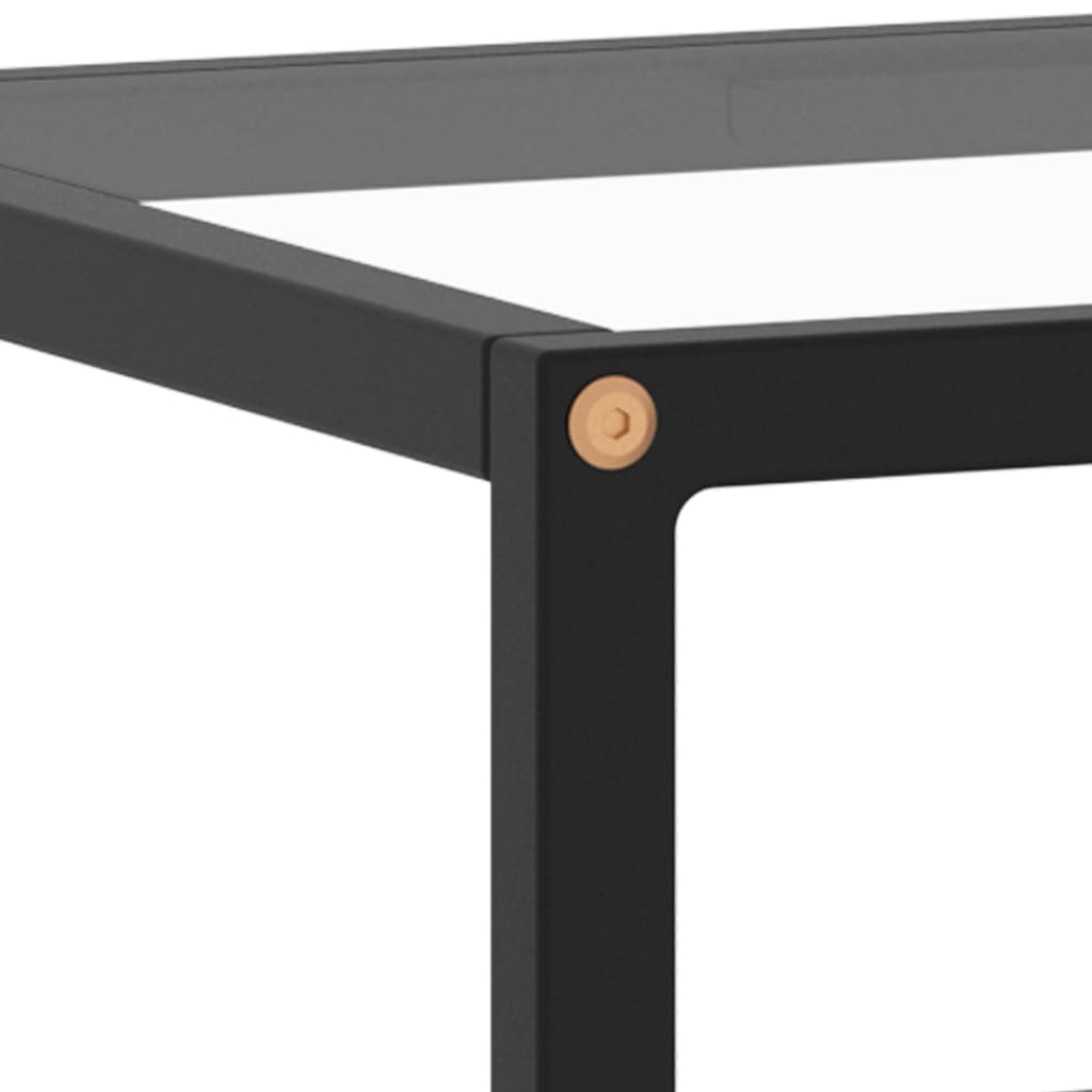 TV-Schrank Schwarz mit Hartglas 100x40x40 cm