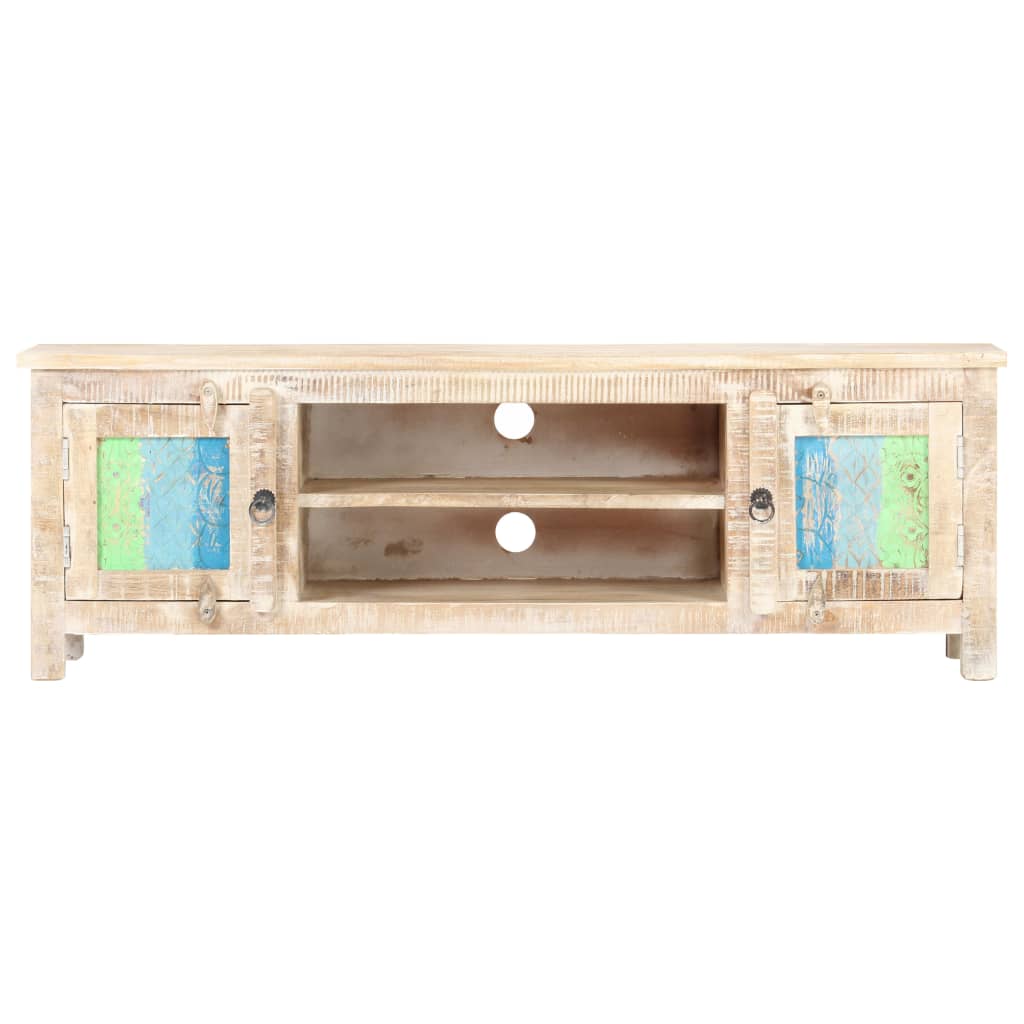 TV-Schrank 120x30x40 cm Raues Akazienholz