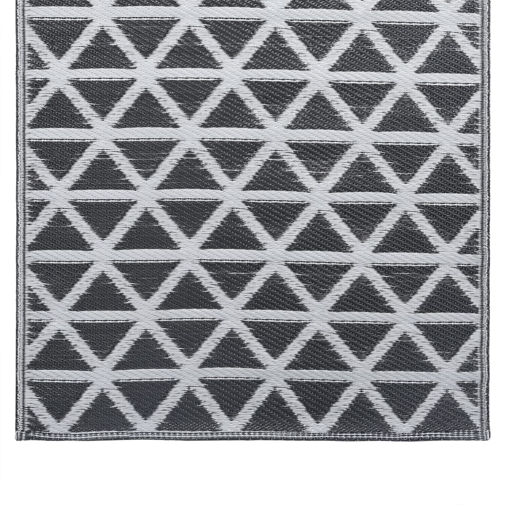 Outdoor-Teppich ARAKIL Schwarz 160x230 cm PP