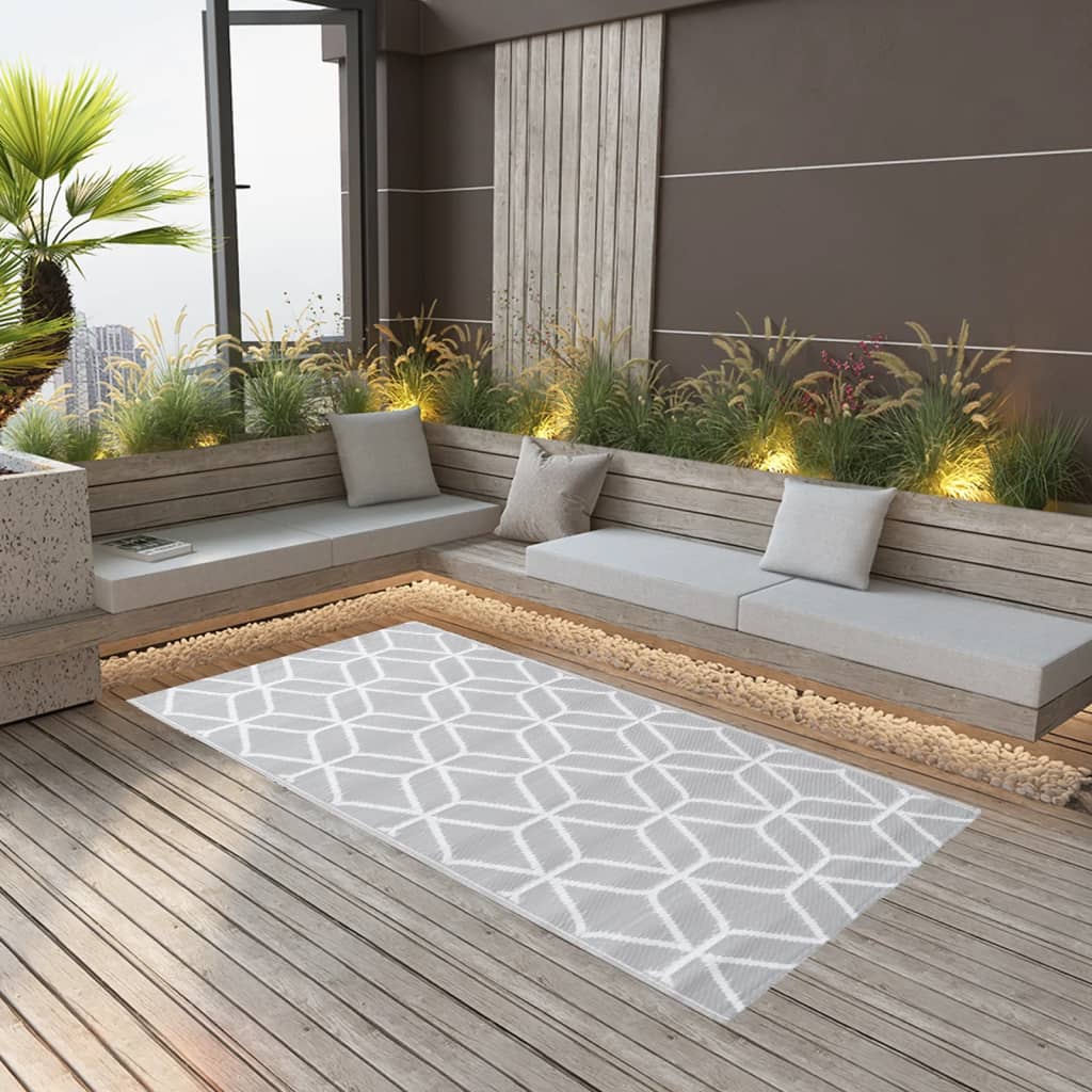 Outdoor-Teppich ARAKIL Grau 120x180 cm PP