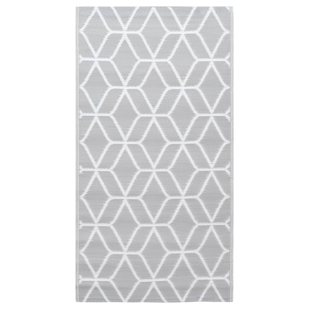 Outdoor-Teppich ARAKIL Grau 190x290 cm PP