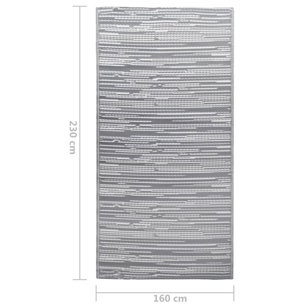 Outdoor-Teppich ARAKIL Grau 160x230 cm PP