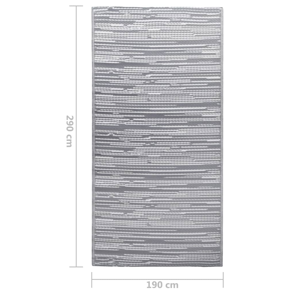Outdoor-Teppich ARAKIL Grau 190x290 cm PP