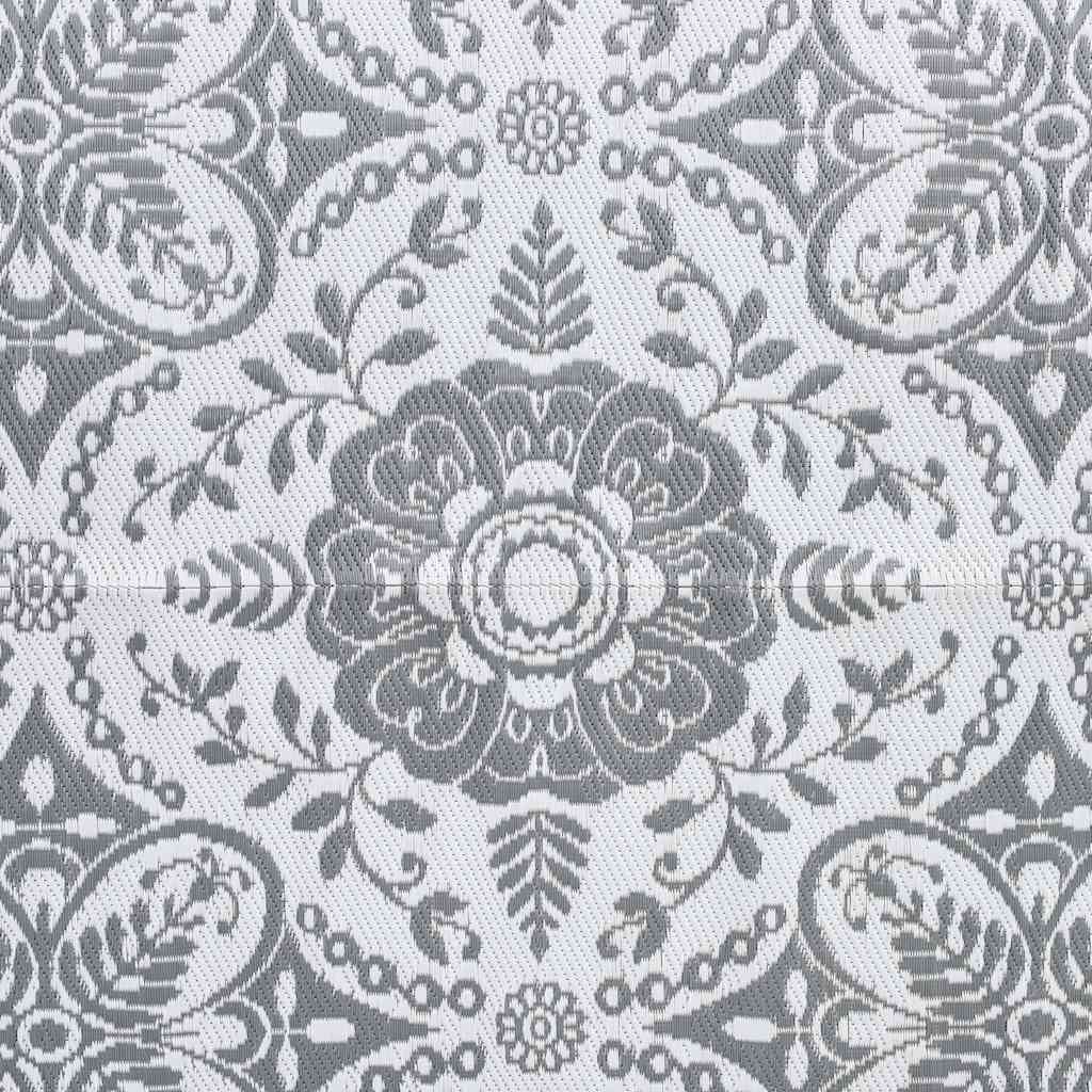 Outdoor-Teppich ARAKIL Hellgrau 190x290 cm PP