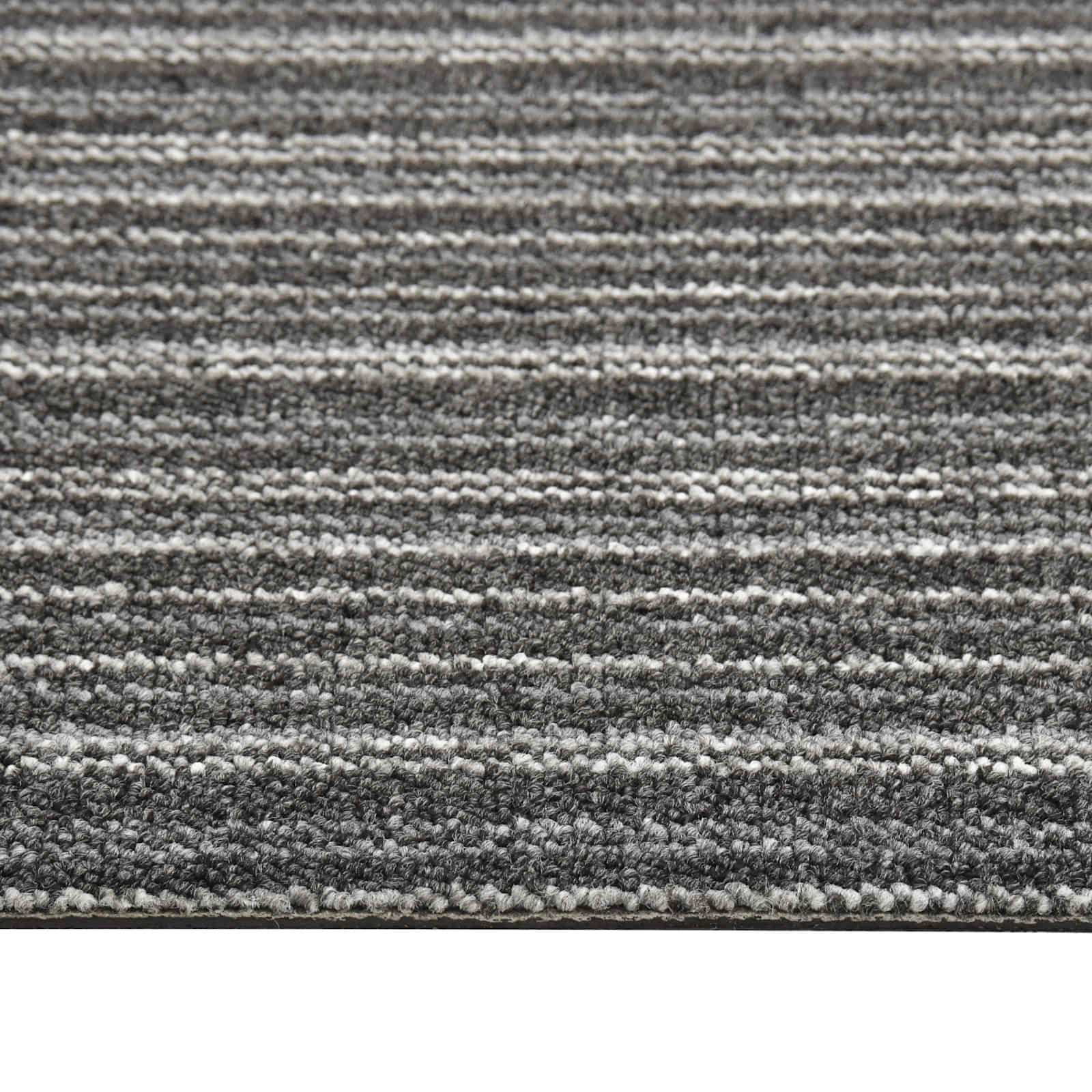 Teppich 20 pcs Gestreiftes Anthrazit 50 x 50 cm