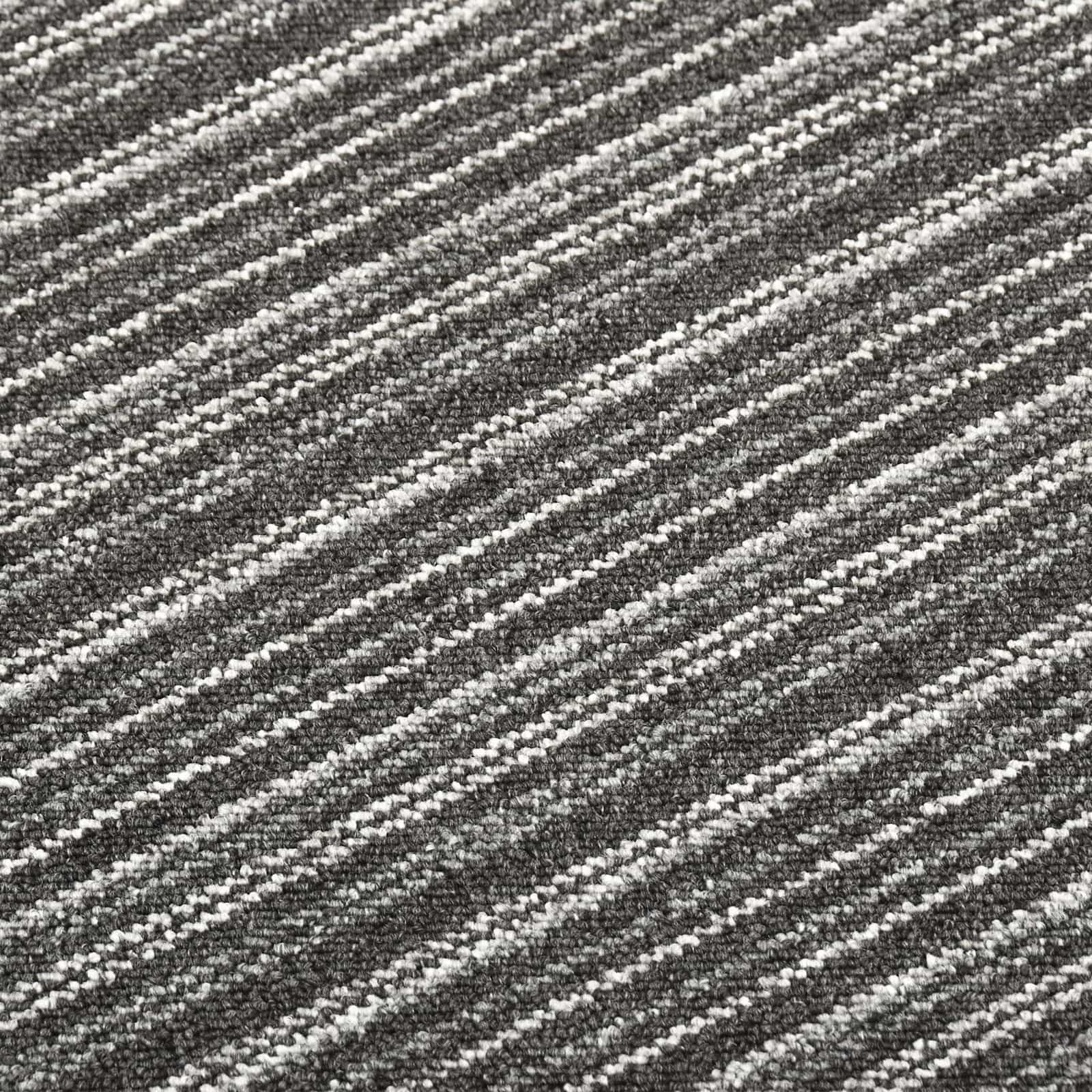 Teppich 20 pcs Gestreiftes Anthrazit 50 x 50 cm