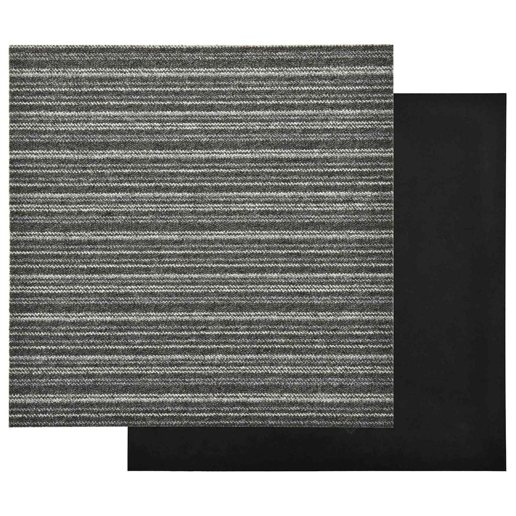 Teppich 20 pcs Gestreiftes Anthrazit 50 x 50 cm
