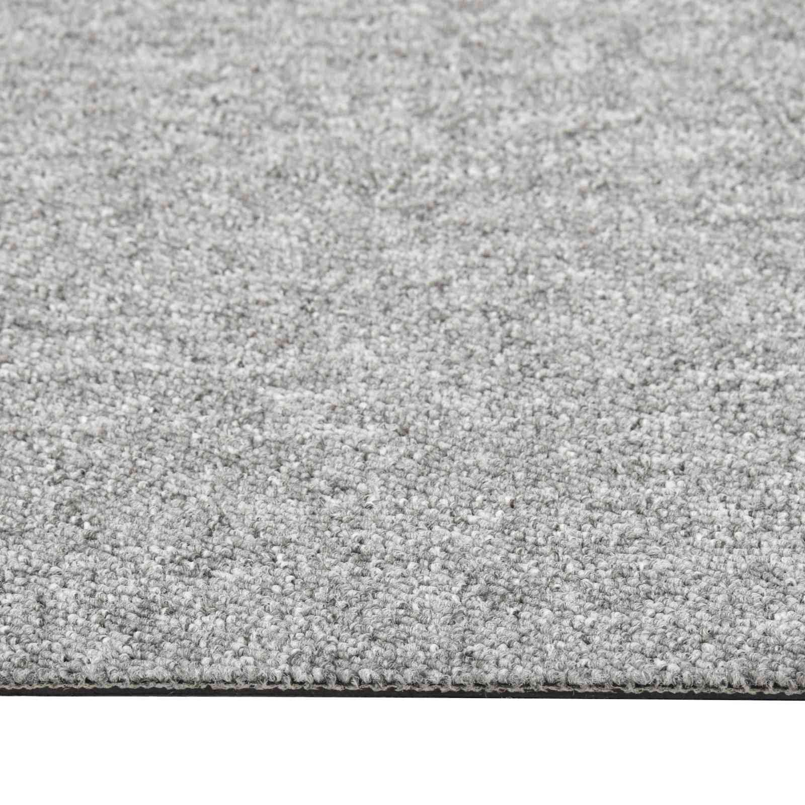 Teppich 20 pcs Hellgrau 50 x 50 cm 100% Polypropylen