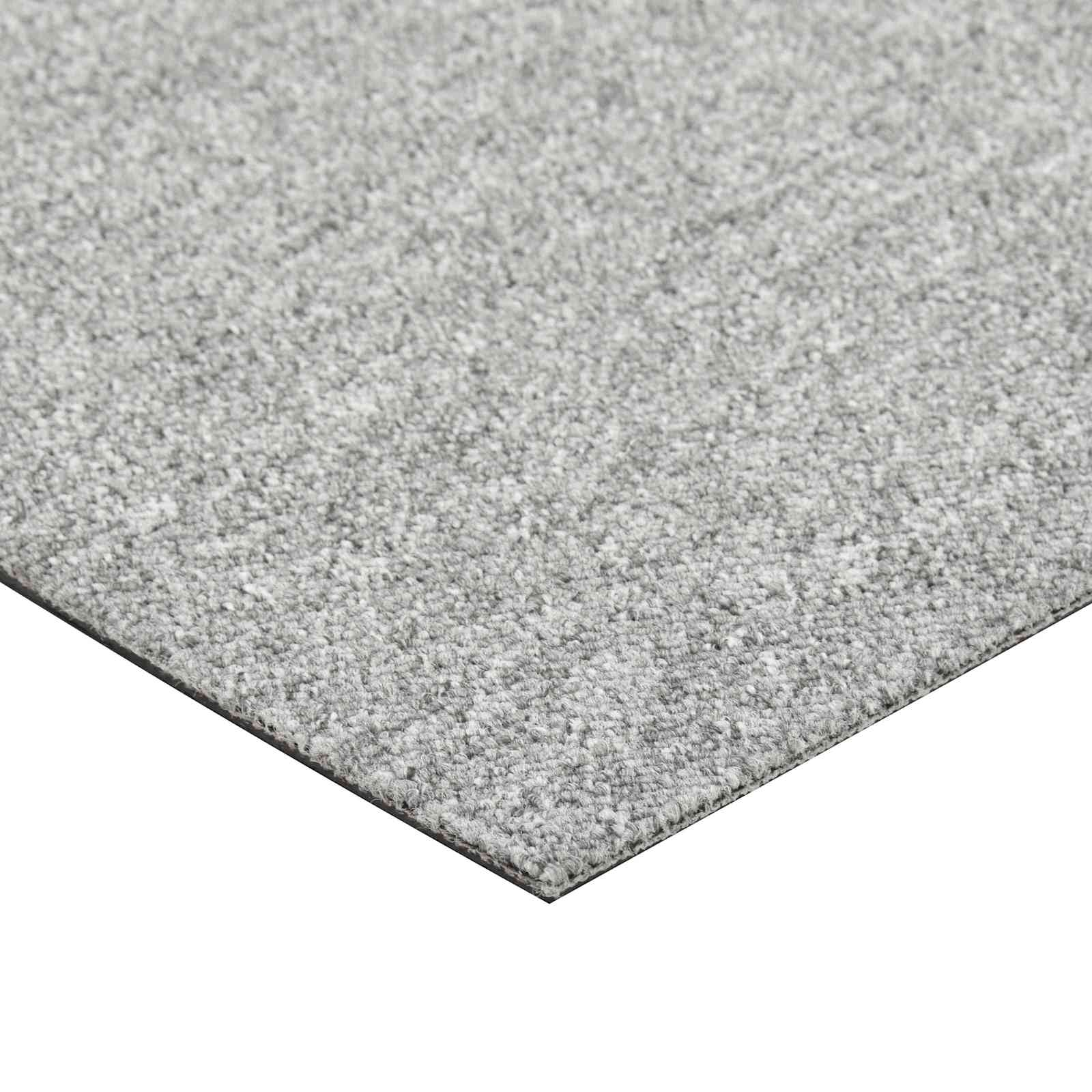 Teppich 20 pcs Hellgrau 50 x 50 cm 100% Polypropylen