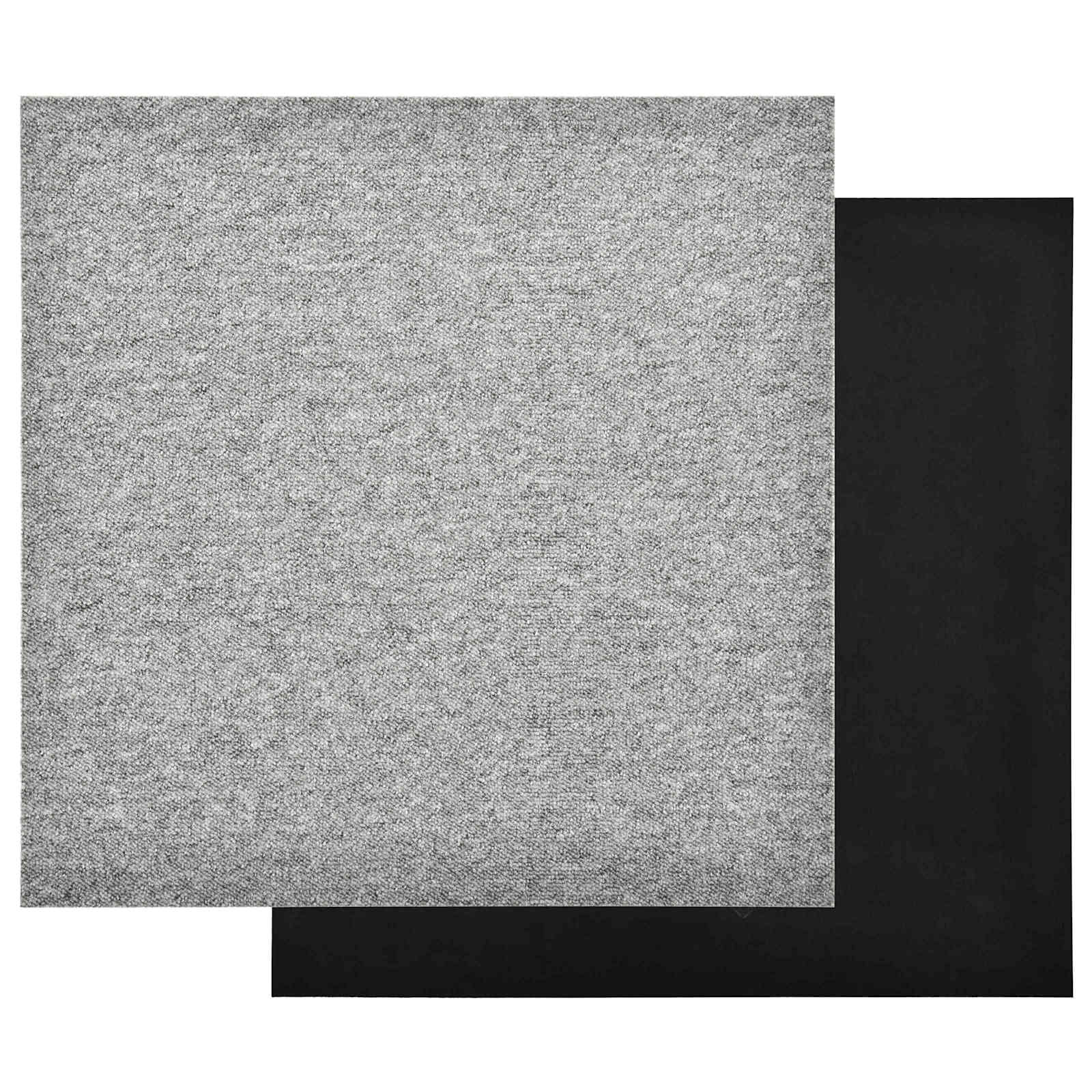Teppich 20 pcs Hellgrau 50 x 50 cm 100% Polypropylen