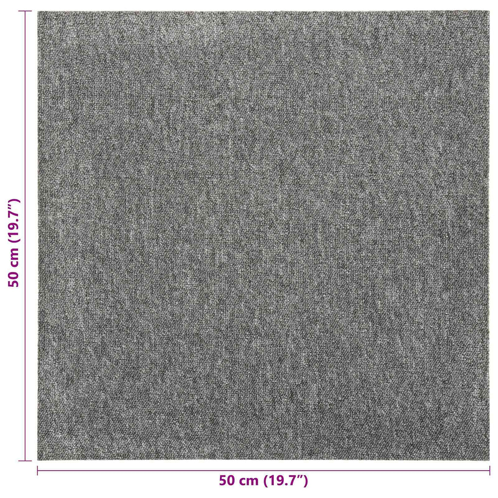 Teppich 20 pcs Grau 50 x 50 cm 100% Polypropylen