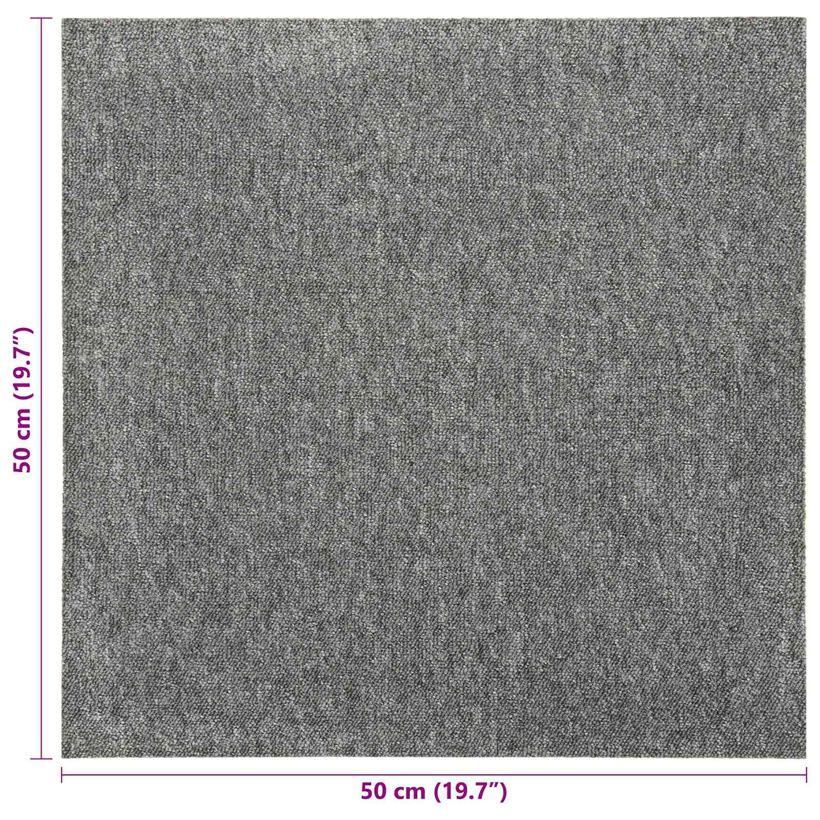 Teppich 20 pcs Grau 50 x 50 cm 100% Polypropylen