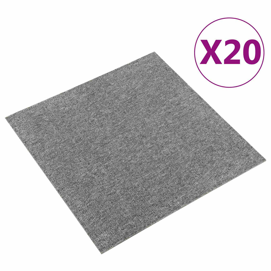 Teppich 20 pcs Grau 50 x 50 cm 100% Polypropylen
