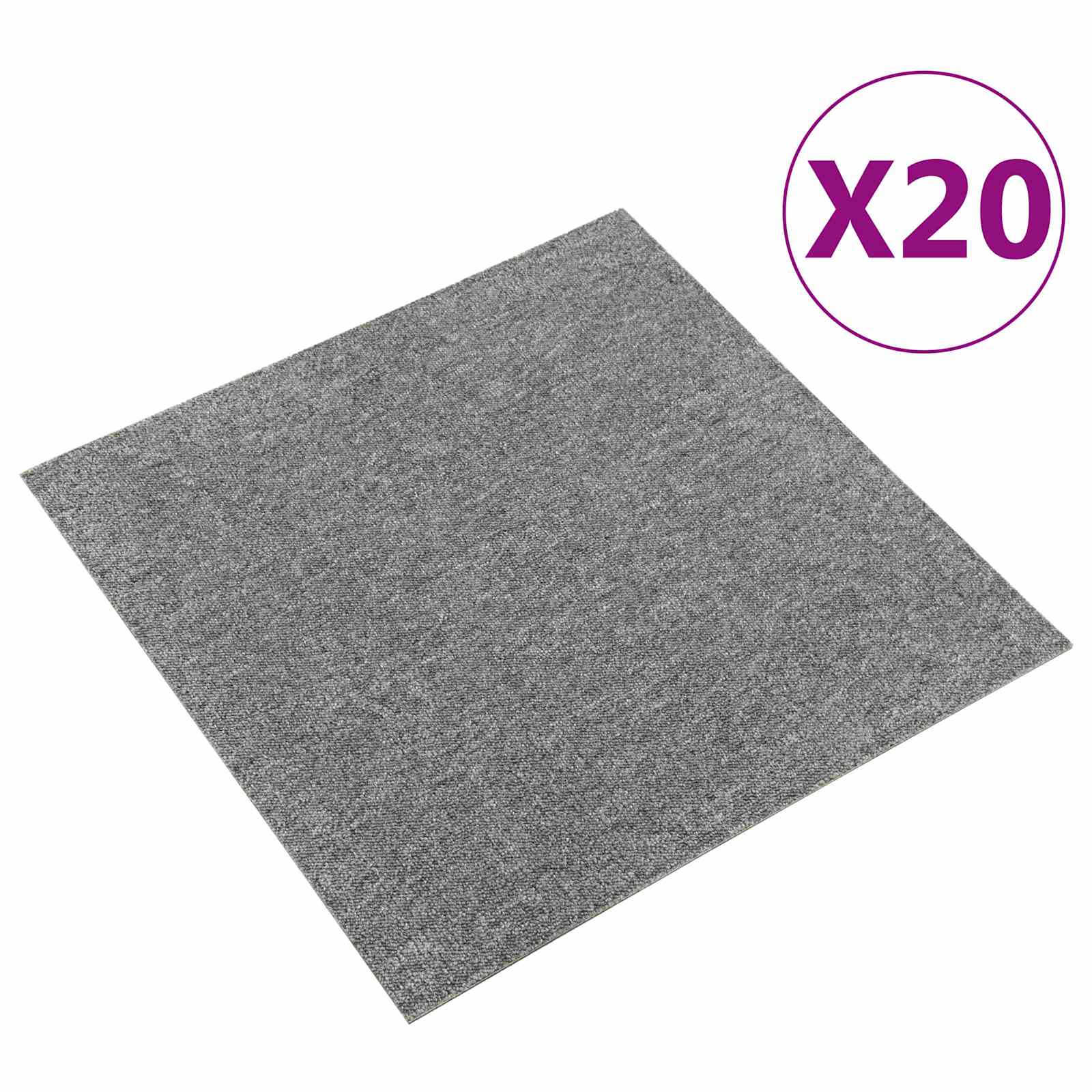 Teppich 20 pcs Grau 50 x 50 cm 100% Polypropylen