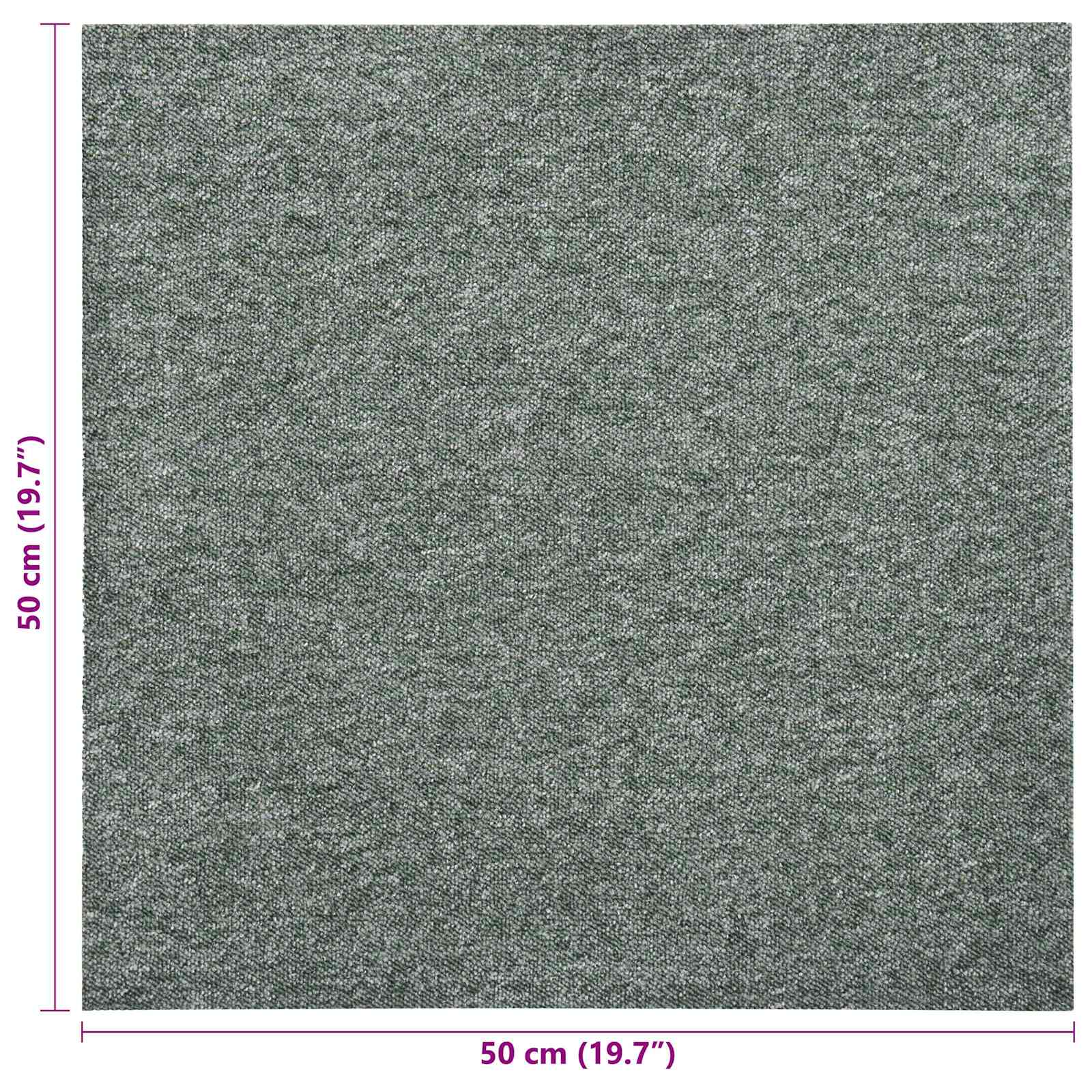Teppich 20 pcs Grün 50 x 50 cm 100% Polypropylen