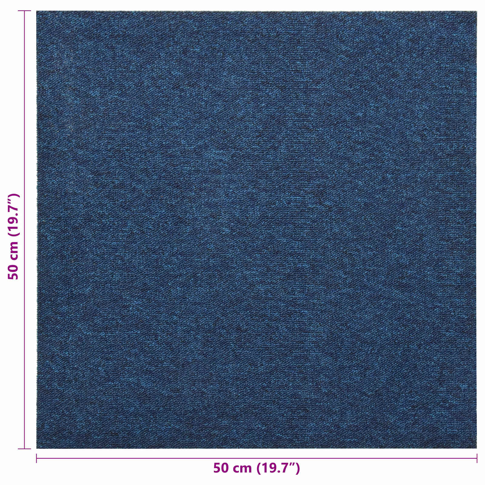 Teppich 20 pcs Dunkelblau 50 x 50 cm 100% Polypropylen