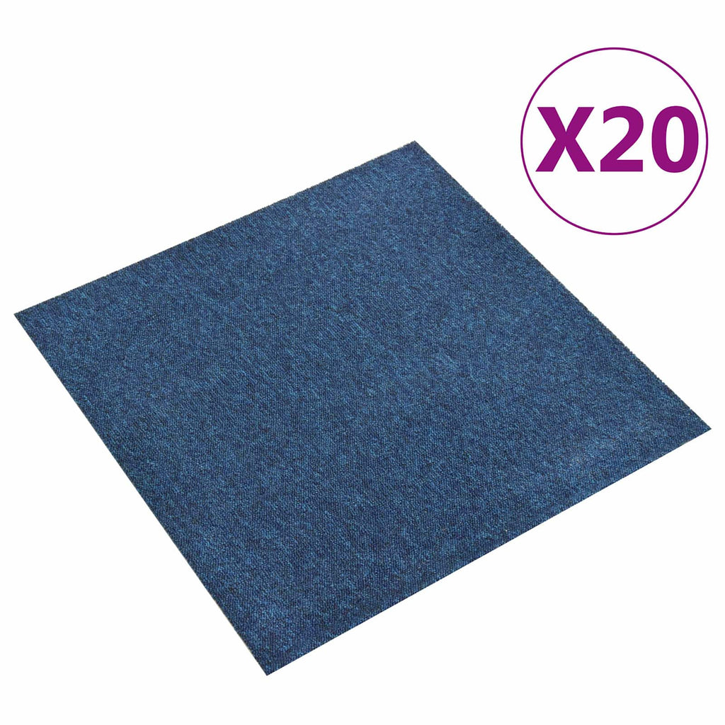 Teppich 20 pcs Dunkelblau 50 x 50 cm 100% Polypropylen