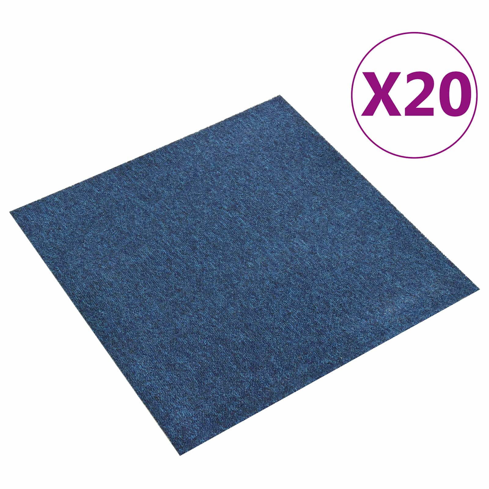 Teppich 20 pcs Dunkelblau 50 x 50 cm 100% Polypropylen