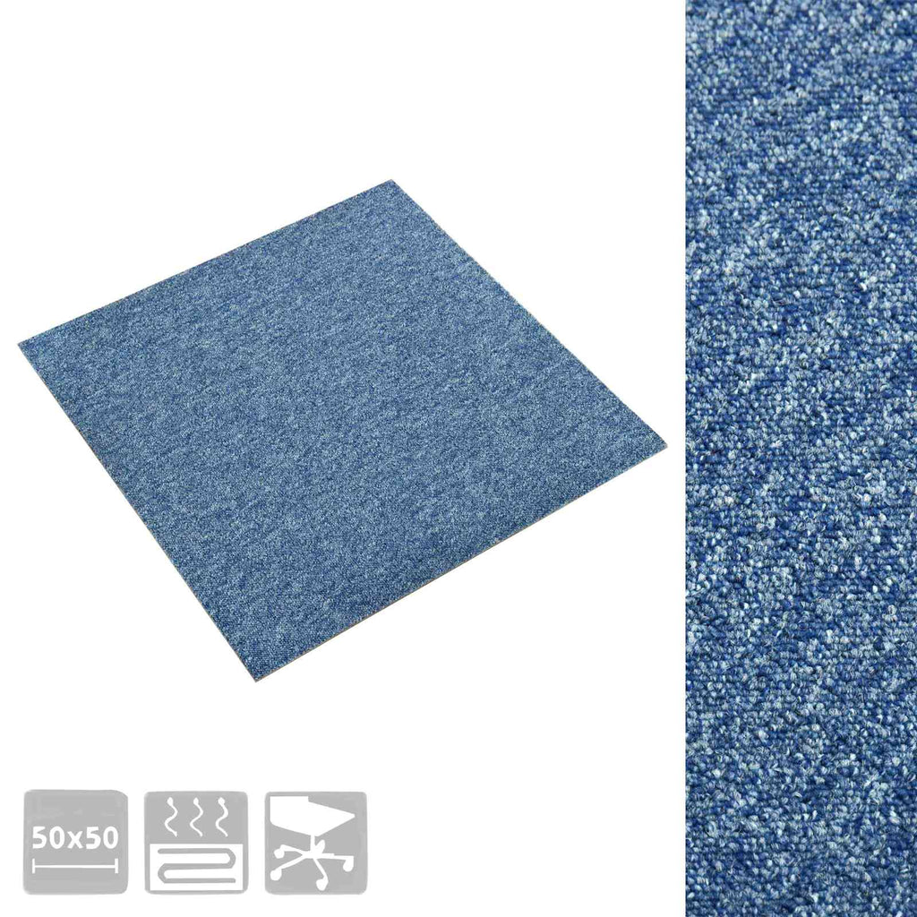 Teppich 20 pcs Blau 50 x 50 cm 100% Polypropylen